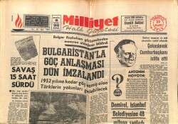 Milliyet Gazetesi 23 Mart 1968 - Bulgaristan'la Göç Anlaşması Dün İmzalandı - Türkan Şoray: Artık Her Şey Bitti GZ140241 - 1