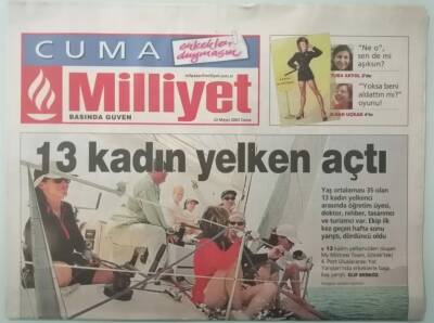Milliyet Gazetesi 23 Mayıs 2003 Rüzgara Karşı Yarışan Kadınlar -GZ37541 - 1