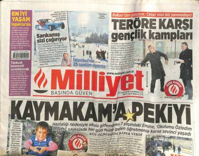 Milliyet Gazetesi 23 Ocak 2016 - Teröre Karşı Gençlik Kampı GZ107706 - 1