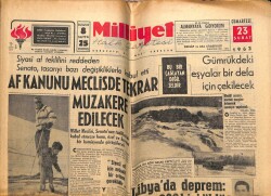 Milliyet Gazetesi 23 Şubat 1963 - Af Kanunu Mecliste Tekrar Müzakere Edilecek GZ58858 - 1