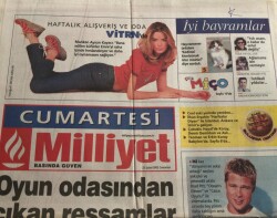 Milliyet Gazetesi 23 Şubat 2002-Brad Pitt Aktörlükten Sıkıldım Artık GZ45192 - 2