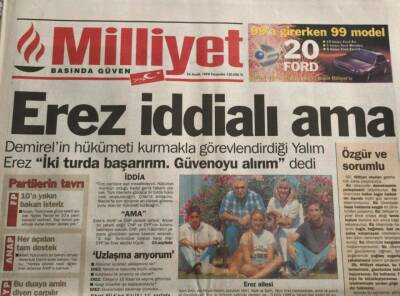 Milliyet Gazetesi 24 Aralık 1998-Yeşilin Akrabası Aranıyor GZ45201 - 2