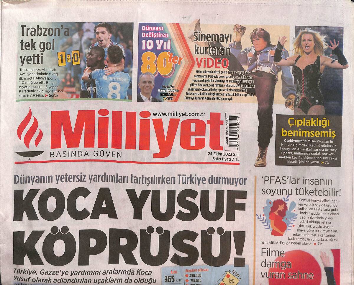 Milliyet Gazetesi 24 Ekim 2023 - Cumhurbaşkanı Erdoğan İsveç'in NATO'YA Katılım Protokolünü Meclise Gönderdi - Okan Buruk Kazanırsak Muhteşem! GZ136490 - 1