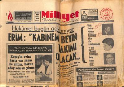 Milliyet Gazetesi 24 Mart 1971 - Arjantinde Ordu Başkanı Devirdi GZ59760 - 1