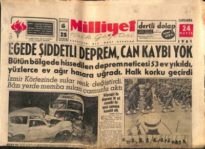 Milliyet Gazetesi 24 Mayıs 1961 - Cisco Kid , Demir Yumruk Çizgi Roman GZ77314 - 1