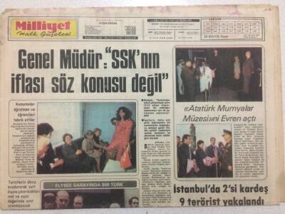 Milliyet Gazetesi 24 Mayıs 1981 - Genel MüdürSsknın İflası Mümkün Değildir GZ51662 - 1