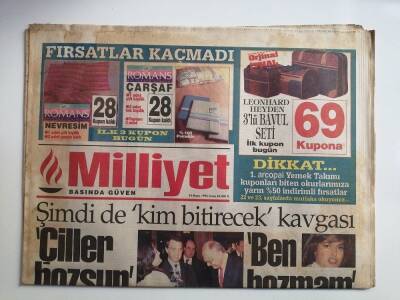 Milliyet Gazetesi 24 Mayıs 1996 Şimdide Kim Bitirecek Kavgası-GZ14490 - 1