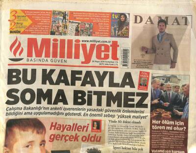 Milliyet Gazetesi 24 Mayıs 2014 - Kuzey Irak Petrolünü Sattık Bile - Şampiyon Madrid GZ124801 - 1