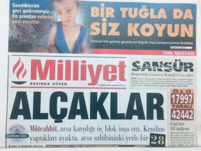 Milliyet Gazetesi 25 Ağustos 1999 - İdrar İçti Kurtuldu GZ43052 - 1