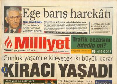Milliyet Gazetesi 25 Aralık 1999 - Ermenistana Mal Dolarsız Girmiyor - Cim-Bomda Yeni Kongre GZ126712 - 1