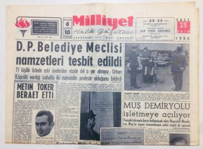 Milliyet Gazetesi 25 Ekim 1955 - DP Belediye Meclisi Namzetleri Tespit Edildi GZ53727 - 1