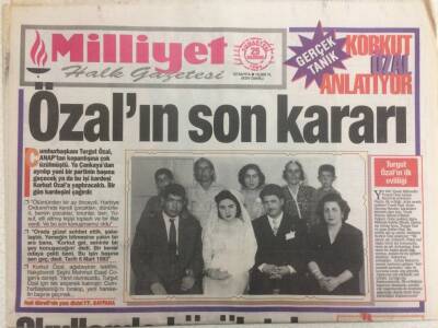 Milliyet Gazetesi 25 Haziran 1994 - Korkut Özal Anlatıyor,Özalın Son Kararı GZ35845 - 1