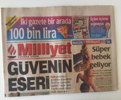 Milliyet Gazetesi 25 Mart 2000 - Türk Modası İnternete Girdi Modacı Esin Maraşoğlu 2000 Yılı Koleksiyonunu İnternet Ortamında Sergileyecek GZ11521 - 1