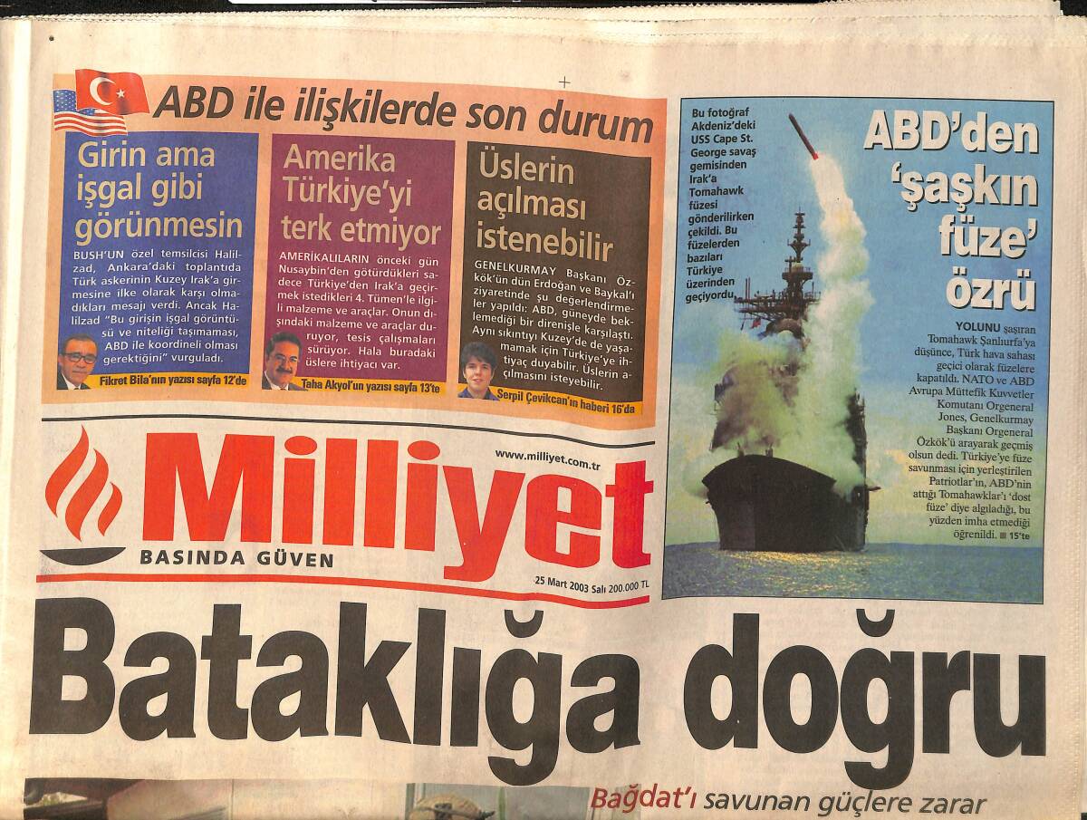 Milliyet Gazetesi 25 Mart 2003 - Oscar'a Barış Damga Vurdu - Aysun Kayacı: Kendimi Uzaylı Gibi Hissediyorum GZ157489 - 1