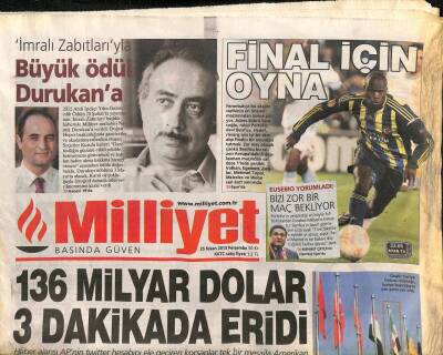 Milliyet Gazetesi 25 Nisan 2013 - Bangladeşte Çöken Tekstil Fabrikası 87 İşçiye Mezar Oldu GZ106074 - 1