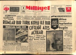 Milliyet Gazetesi 25 Ocak 1964 - Minaresi Uçurulan Bayraktar Camii. Galatasaray Yeni Bir Tertip Deneyecek GZ58828 - 1