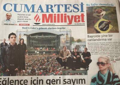 Milliyet Gazetesi 26 Ağustos 2006-Rockn Cokea Gidecek Olanlara Öneriler GZ45543 - 1