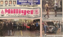 Milliyet Gazetesi 26 Aralık 1989 - Ulusal Cephe Diktatör Çavuşeskuların Sonunu Açıkladı Hanedan İdam GZ66580 - 1