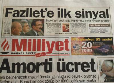 Milliyet Gazetesi 26 Aralık 1998-Susurluk Kiri GZ45200 - 1