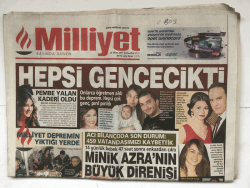 Milliyet Gazetesi 26 Ekim 2011 - Acı Bilançoda Son Durum 459 Vatandaşımızı Kaybettik GZ5667 - 1