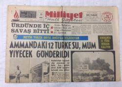 Milliyet Gazetesi 26 Eylül 1970 - Ürdünde İç Savaş Bitti - GZ17131 - 1