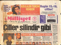 Milliyet Gazetesi 26 Haziran 1993 - Çiller Silindir Gibi GZ3171 - Gökçekoleksiyon