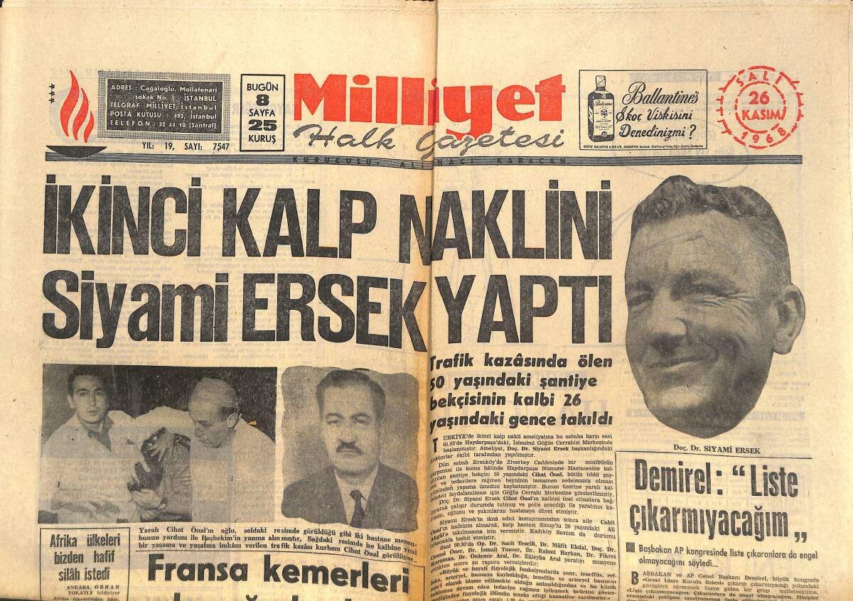 Milliyet Gazetesi 26 Kasım 1968 - Fransa Kemerleri Sıkmaya Başladı - Fenerbahçe'nin Parolası: Gol Yemeden, Gol Atmak! GZ140309 - 1