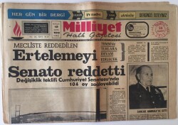 Milliyet Gazetesi 26 Mart 1973 - Boğaz Köprüsünün Resmi Açılışı Cumhuriyetin 50. Yılında Yapılacaktır GZ11473 - 1