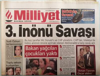 Milliyet Gazetesi 26 Mart 2002 2 Başkana Soruşturma - GZ44423 - 2