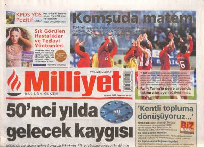 Milliyet Gazetesi 26 Mart 2007 - Türklerin İyi Kolesterolü Genleri Yüzünden Düşük GZ93646 - 1