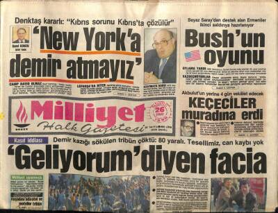 Milliyet Gazetesi 26 Şubat 1990 - Bushun Oyunu GZ61667 - 2