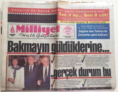 Milliyet Gazetesi 26 Temmuz 1993 - Natonun Düşmanı Pkk GZ6253 - 1