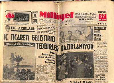 Milliyet Gazetesi 27 Aralık 1962 - Adalet Bakanı Genel Bir Affa Taraftar Değil GZ58713 - 1