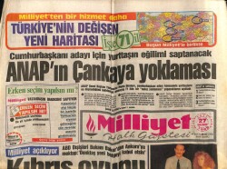 Milliyet Gazetesi 27 Haziran 1989 - Anapın Çankaya Yoklaması GZ61585 - 1