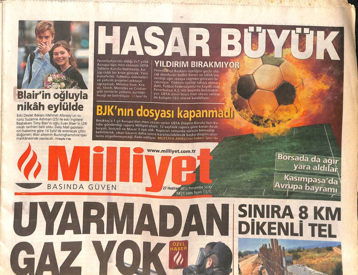 Milliyet Gazetesi 27 Haziran 2013 - Orhan Gencebay Son Toplantıda Yerini Aldı - Kardashian'ı Tiye Aldılar GZ154886 - 1