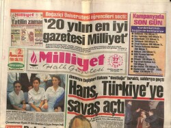 Milliyet Gazetesi 27 Mart 1992 - Almanya Türkiyeye Savaş Açtı GZ61601 - 1