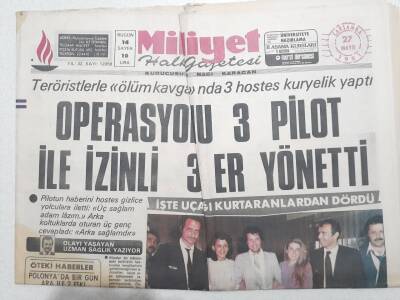 Milliyet Gazetesi - 27 Mayıs 1981 - Hava Korsanları İle Operasyonu 3 Pilot Ve 3 Er Yönetti GZ112697 - 1