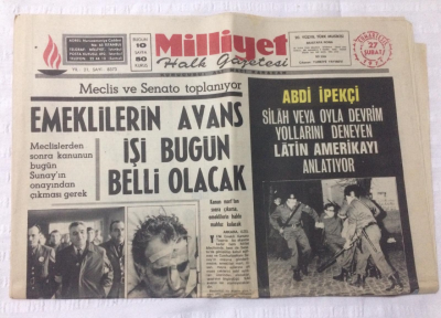 Milliyet Gazetesi 27 Şubat 1971 - Meclis Ve Senato Toplanıyor - GZ15867 - 2