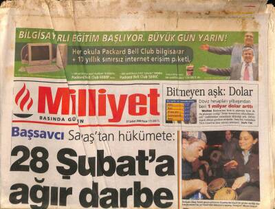 Milliyet Gazetesi 27 Şubat 2000 - Türkiyenin İlk İçecek Mağaza Zinciri Likitshopların İlki Martta Açılıyor GZ96900 - 1