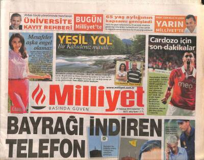 Milliyet Gazetesi 27 Temmuz 2013 - Otomobillere Hacker Tehdidi - Çayan Ailesini Umutlandıran Karar GZ106111 - 1
