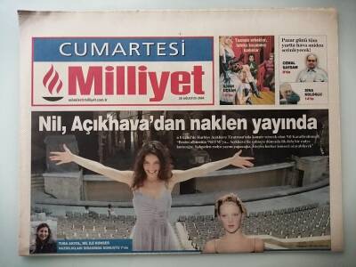 Milliyet Gazetesi 28 Ağustos 2004 Nil Açıkhavadan Naklen Yayında -GZ14628 - 1
