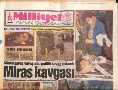 Milliyet Gazetesi 28 Aralık 1989 - Miras Kavgası, Bütçede Düello GZ66587 - 2