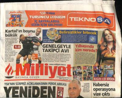 Milliyet Gazetesi 28 Aralık 2013 - TSKnın Sürpriz Açıklamasının Perde Arkası - Beyrut Yine Kan Gölü GZ98249 - 1