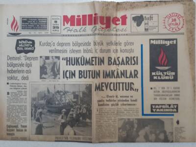 Milliyet Gazetesi - 28 Eylül 1966 - Demirel Deprem Bölgesiyle İlgili Haberlerin Aslı Yoktur GZ112320 - 1