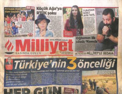 Milliyet Gazetesi 28 Eylül 2014 - Kılıçdatoğlu TSK Başka Ülkeye Girmemeli GZ104965 - 1