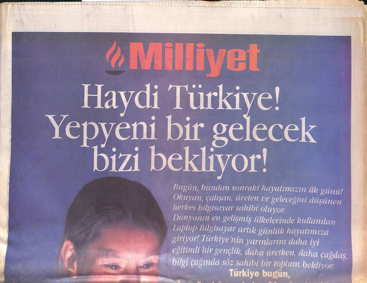 Milliyet Gazetesi 28 Mart 1996 - Hillary Hacı Oldu - Menderes Chicago Yolcusu GZ132838 - 1