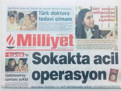 Milliyet Gazetesi 28 Mart 2005 - Galatasaray Camiası Şokta GZ42359 - 1