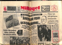 Milliyet Gazetesi 28 Mayıs 1968 - Sunay Anaysa Aşırı Uca Çekilemez GZ58742 - 1