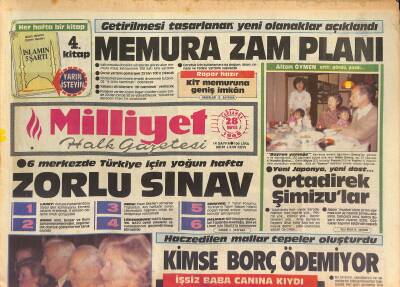 Milliyet Gazetesi 28 Mayıs 1986 - Çankayada Görkemli Davet, Portekizde Prim İçin İsyan, İşsiz Baba Canına Kıydı GZ126884 - 1