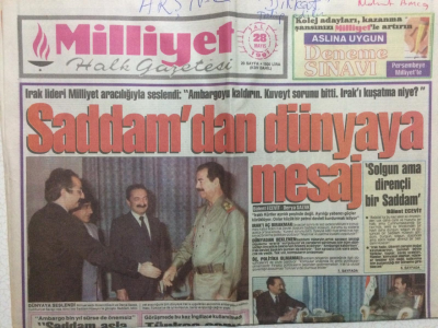 Milliyet Gazetesi 28 Mayıs 1991 - Saddamdan Dünyaya Mesaj GZ27678 - 1